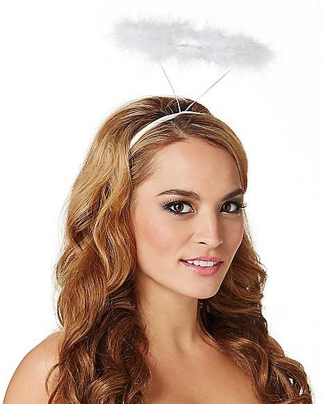 White Faux Marabou Halo 3 White Faux Marabou Halo