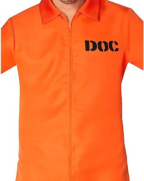 Adult Department Of Corrections Prisoner One Piece Costume 5 Adult Department Of Corrections Prisoner One Piece Costume - Image 3