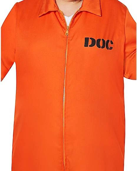 Adult Department Of Corrections Prisoner One Piece Costume 10 Adult Department Of Corrections Prisoner One Piece Costume - Image 8