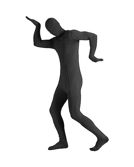 Adult Super Skins Black Zentai Skin Suit Costume 4 Adult Super Skins Black Zentai Skin Suit Costume - Image 2
