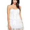Front Lace-Up Corset - White 2 Front Lace-Up Corset - White -Colin Costume Shop 01144682 a