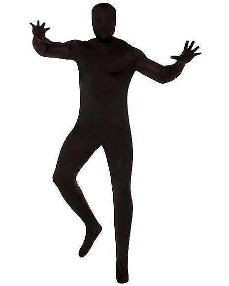 Adult Super Skins Black Zentai Skin Suit Costume 3 Adult Super Skins Black Zentai Skin Suit Costume
