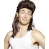 Brown Mullet Wig 1 Brown Mullet Wig -Colin Costume Shop 01179449 a
