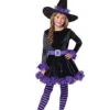 Kids Purple Shredded Witch Costume -Colin Costume Shop 01182401 a