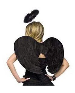 Black Velvet Angel Wings -Colin Costume Shop 01228220 a