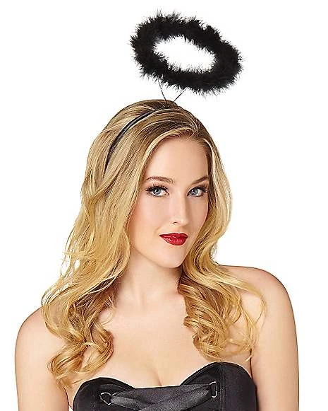 Faux Marabou Black Halo 3 Faux Marabou Black Halo