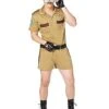 Adult Sergeant Short Pants Cop Costume -Colin Costume Shop 01248533 a