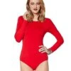 Long Sleeve Red Bodysuit -Colin Costume Shop 01263813 a