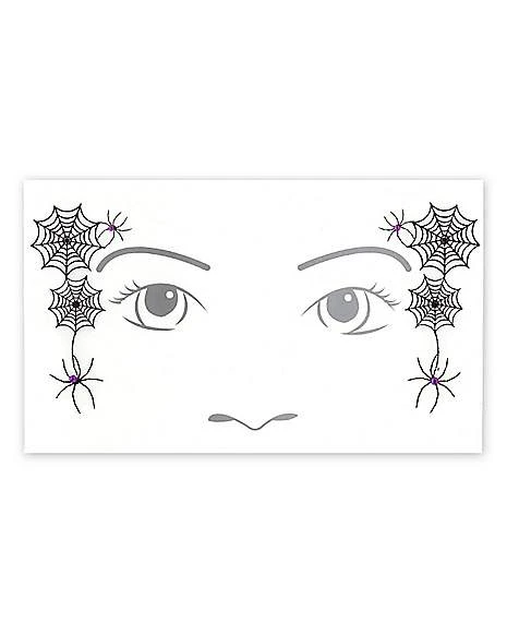 Kids Witch Face Tattoo Decal 3 Kids Witch Face Tattoo Decal