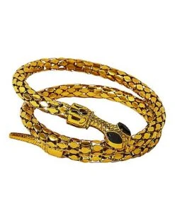 Goldtone Roman Snake Cuff -Colin Costume Shop 01267277 a