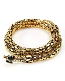 Goldtone Roman Snake Cuff -Colin Costume Shop 01267277 c