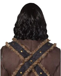Black Medieval Wig -Colin Costume Shop 01272111 b