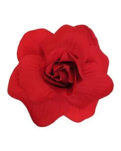 Day Of The Dead Red Rose Hair Accessory