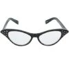 '50s Black Rhinestone Cat Eye Glasses 2 '50s Black Rhinestone Cat Eye Glasses -Colin Costume Shop 01292937 a