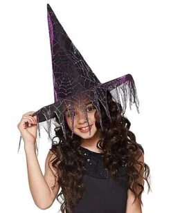 Girls Glitter Witch Hat