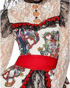 Adult Sugar Skull Bride Costume -Colin Costume Shop 01346576 d