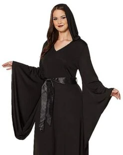 Adult Black Hooded Dress -Colin Costume Shop 01346998 d