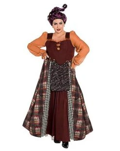 Adult Mary Sanderson Plus Size Costume - Hocus Pocus