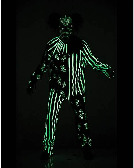 Kids Glow In The Dark Clown Costume 4 Kids Glow In The Dark Clown Costume - Image 2