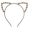Orange Rhinestone Cat Ears Headband -Colin Costume Shop 01358027 a