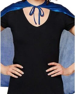 Blue Metallic Cape -Colin Costume Shop 01360817 d