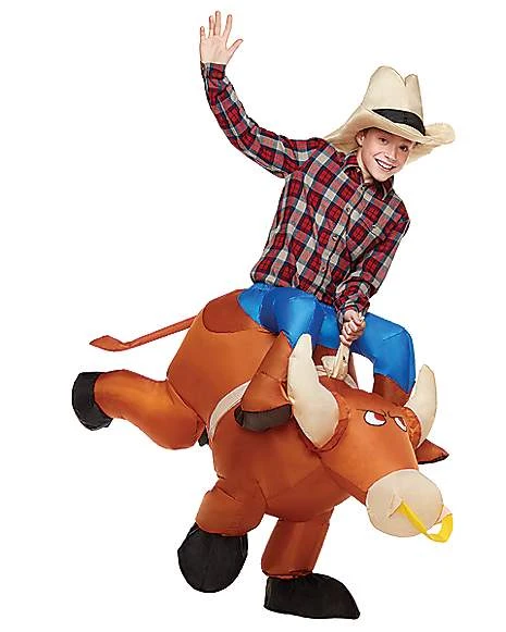 Kids Ride-On Inflatable Bull Costume 3 Kids Ride-On Inflatable Bull Costume