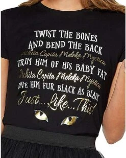 Twisted Bones Binx Spell T Shirt - Hocus Pocus -Colin Costume Shop 01383702 c
