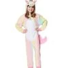 Kids Rainbow Unicorn One-Piece Costume