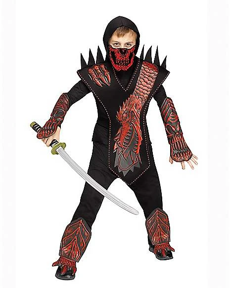 Kids Skull Dragon Ninja Costume 4 Kids Skull Dragon Ninja Costume - Image 2