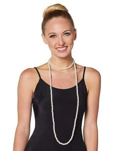 Faux Pearl Necklace -Colin Costume Shop 01389675 b