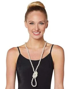 Faux Pearl Necklace -Colin Costume Shop 01389675 d