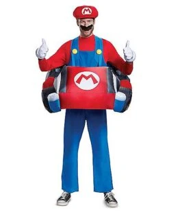 Adult Mario Kart Inflatable Costume - Mario Kart -Colin Costume Shop 01394063 c