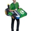 Adult Luigi Kart Inflatable Costume - Mario Kart -Colin Costume Shop 01394071 a