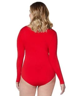 Long Sleeve Red Bodysuit -Colin Costume Shop 01394188 b