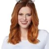 Silver Rhinestone Deer Antler Headband -Colin Costume Shop 01396563 a