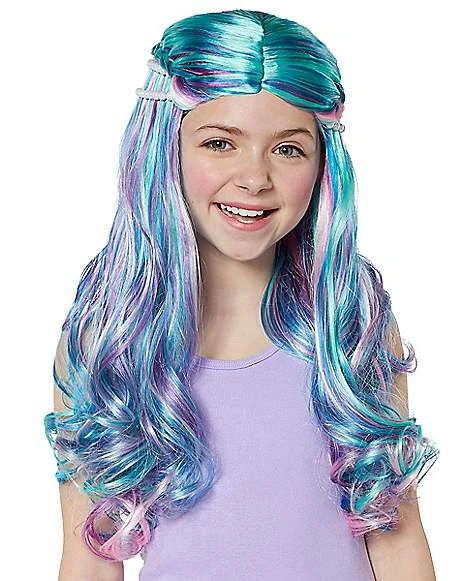 Kids Mermaid Wig 3 Kids Mermaid Wig