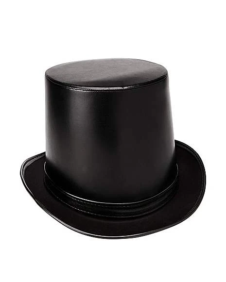 Vampire Faux Leather Top Hat 3 Vampire Faux Leather Top Hat