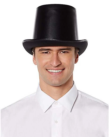 Vampire Faux Leather Top Hat 4 Vampire Faux Leather Top Hat - Image 2