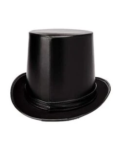 Vampire Faux Leather Top Hat 8 Vampire Faux Leather Top Hat -Colin Costume Shop 01404029 c