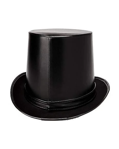 Vampire Faux Leather Top Hat 5 Vampire Faux Leather Top Hat - Image 3