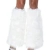 White Faux Fur Leg Warmers 1 White Faux Fur Leg Warmers -Colin Costume Shop 01412550 a