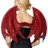 Red Glitter Devil Wings -Colin Costume Shop 01413632 a
