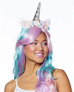 Unicorn Flower Headband -Colin Costume Shop 01413731 b