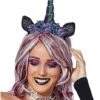 Dark Unicorn Flower Headband -Colin Costume Shop 01413749 a