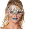 Mermaid Shell Diamond Eye Half Mask -Colin Costume Shop 01415249 a