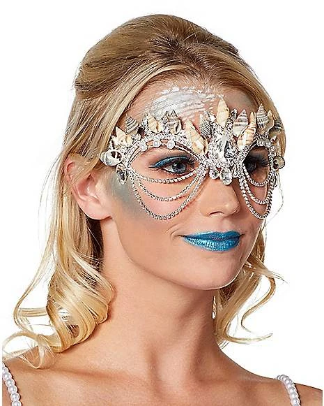 Mermaid Shell Diamond Eye Half Mask 4 Mermaid Shell Diamond Eye Half Mask - Image 2