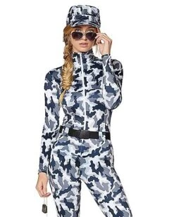 Adult Snow Camo Military Catsuit Costume -Colin Costume Shop 01425115 c