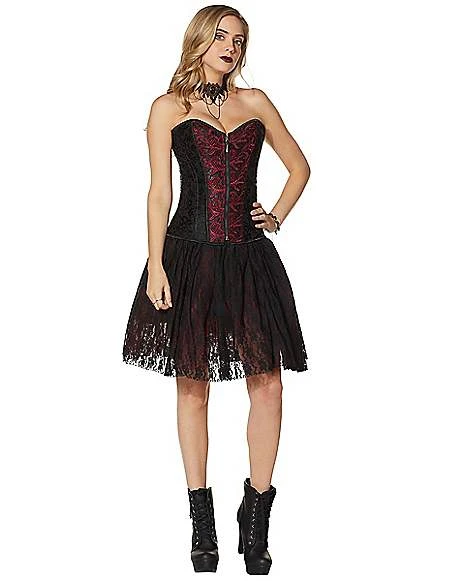 Adult Vampire Lace Corset 5 Adult Vampire Lace Corset - Image 3
