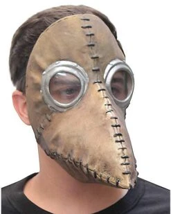 Brown Plague Doctor Half Mask -Colin Costume Shop 01429190 c