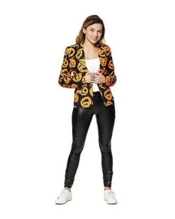 Adult Women's Pumpkin Jacket -Colin Costume Shop 01434513 b